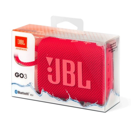Enceinte Bluetooth Portable JBL Go 3 IP67 5H - JBLGO3RED - Rouge — JBL · Smarty Paris 18e
